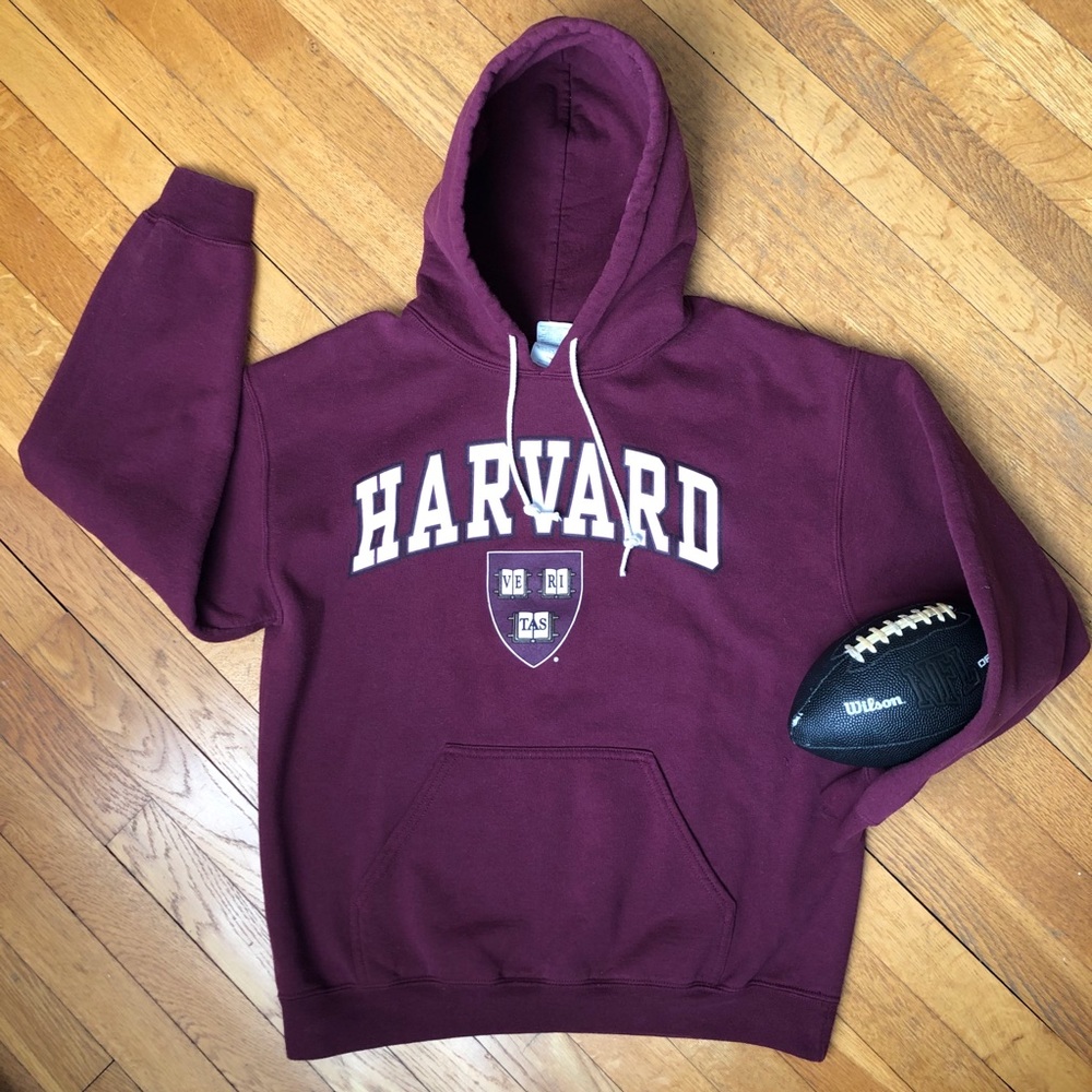 HARVARD Crimson Hoodie Pullover Sweatshirt - Picture 6 of 6
